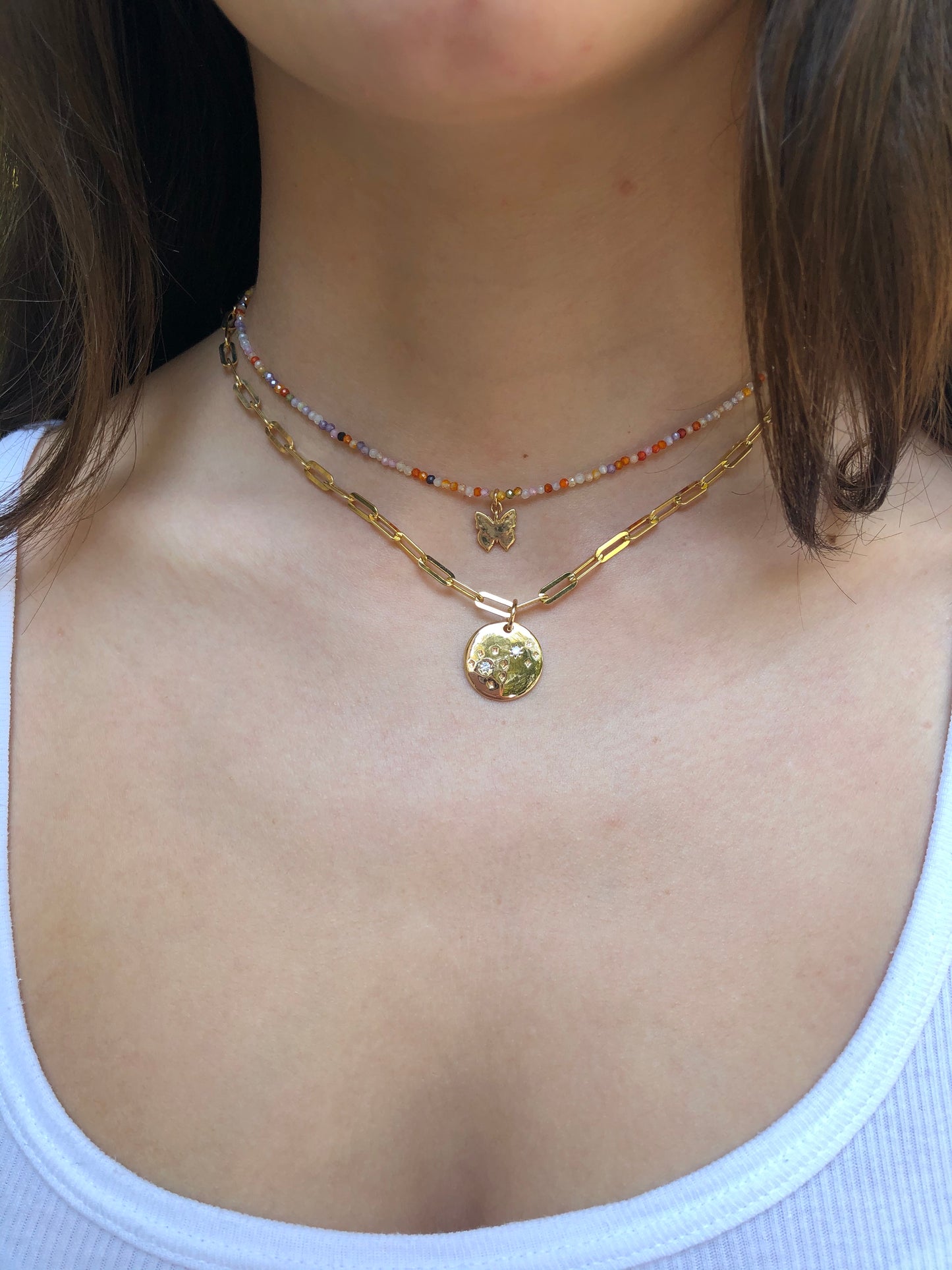 16” Vermeil Celestial Charm